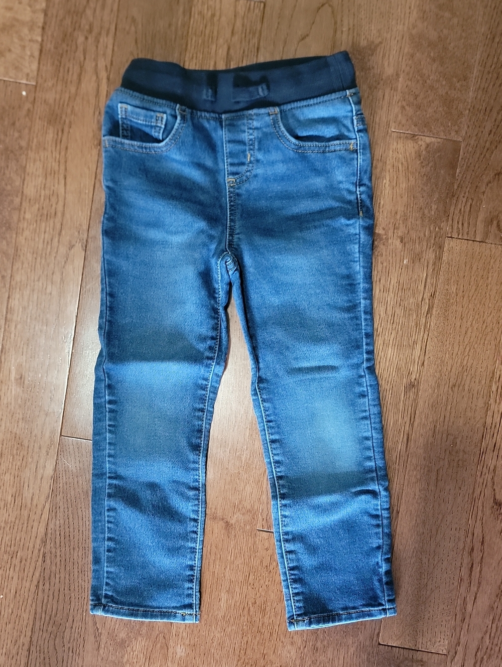 Kids Stretch Denim Jeggings - Blue